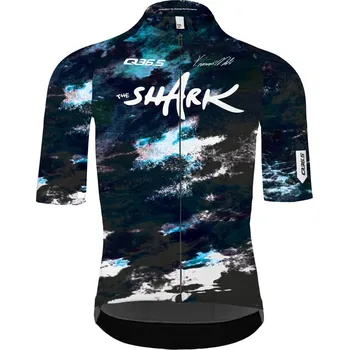 cyklistický dres Q36.5 Pánský cyklistický dres R2 Nibali Ocean Jersey 2025 Tmavě modrá L Pánské