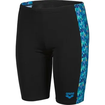 Chlapecké plavky Arena Pooltiles Swim Jammer Boys Black/Blue Multi 116cm