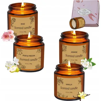 Svíčka Dárková Sada Sójové Vonné Svíčky - Dárek pro Milovanou Osobu