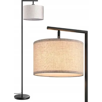 Stojací lampa EDISHINE Stojací lampa do obýváku 160 cm moderní s béžovým stínidlem