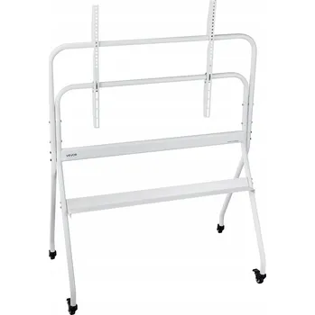 Televizní stolek Mobilní TV stojan na kolečkách pro TV do 100 palců, nastavitelný televizní vozík