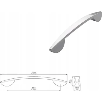 Nábytková úchytka SIRO 2307-201ZN1 chrom lesklý