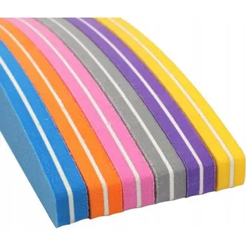 Přípravek na nehty 10x SunShine Lešticí blok na nehty, pěnový, tvar půlměsíce, zrnitost 180/240