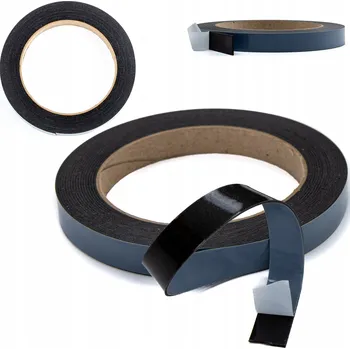 Lepicí páska Oboustranná lepicí páska Bitmat černá 15 mm x 5 m x 0,8 mm montážní