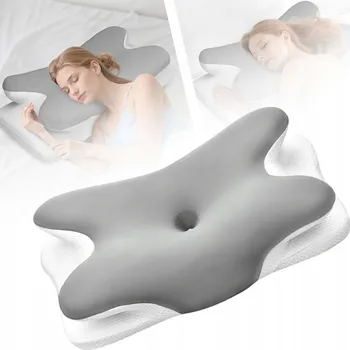 Polštář ORTOPEDICKÝ POLŠTÁŘ PRO SPANÍ NA BŘICHU, ZÁDECH I BOKU, PROFILOVANÝ, PAMĚŤOVÁ PĚNA