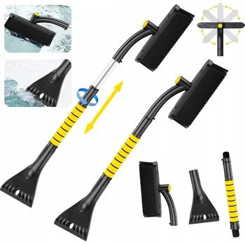 Autoškrabka LGZIN Škrabka na okna s otočným kartáčem do auta