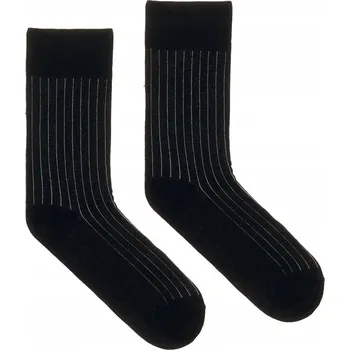 Pánské ponožky Ponožky klasické černé s šedým proužkem velikost 42-46