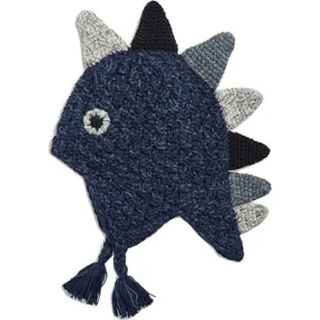 Čepice Dětská zimní čepice Dinosaurus tmavě modrá 3-4 roky