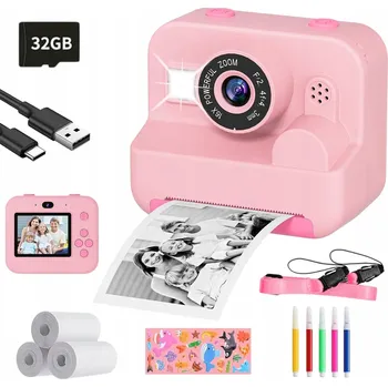 Termální tiskárna DRUKUŚ přenosná pro fotografie se 14 rolemi papíru