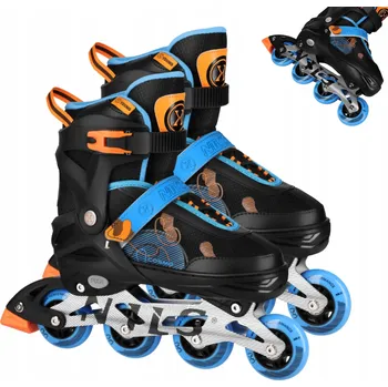 Kolečkové brusle Kolečkové Brusle Fitness NILS Extreme Cosmo Modré L 38-41 Nastavitelné Alu brusle