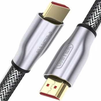 Video kabel UNITEK Y-C139RGY HDMI kabel 3 m HDMI Typ A (standardní) Stříbrná, Zinek
