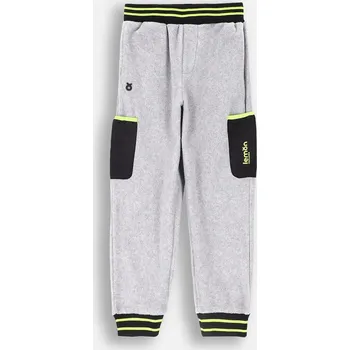 Chlapecké kalhoty Lemon Explore tepláky šedé barva velikost 164