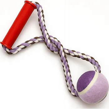 Hračka pro psa Pevná Hračka přetahovadlo pro psa, štěně, provazový kousací Míček na provázku, lano