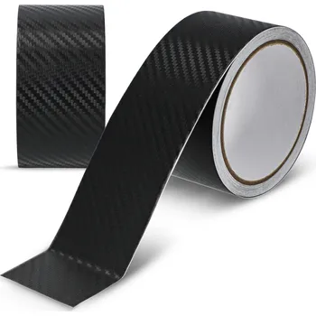 Lepicí páska Fólie Ochranná páska na prahy Sloupky Černá Carbon Samolepicí 5 m 5 cm