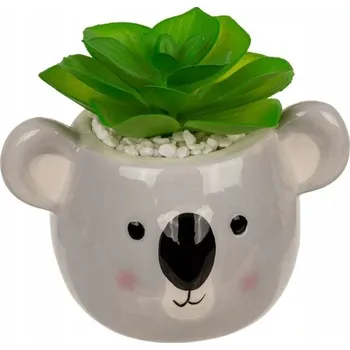 umělá květina Dekorativní rostlina v květináči - koala nebo lenochod