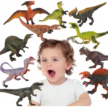 Figurka SADA DINOSAURŮ DINOSAURUS FIGURKY T-REX VELKÉ 10 KS