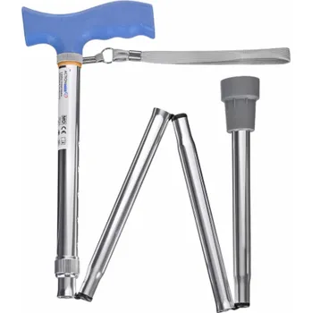 Skládací invalidní hůl ACTIONMED stříbrná