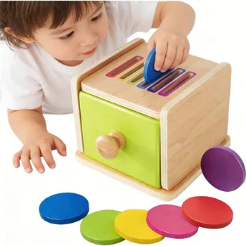 Dřevěná hračka Krabička pro malé děti Zábava Vzdělávání Sorter