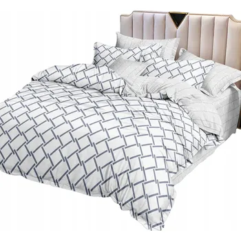 Povlečení SADA POVLEČENÍ 200x220 BAVLNĚNÝ SATÉN POVLEČENÍ NA POLŠTÁŘE 70x80