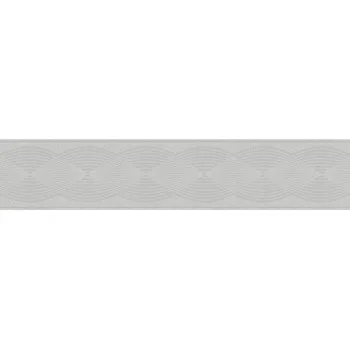 Obraz ŠEDÝ DEKORAČNÍ BORDER NA ZEĎ - OZDOBNÝ LEM S ORNAMENTY