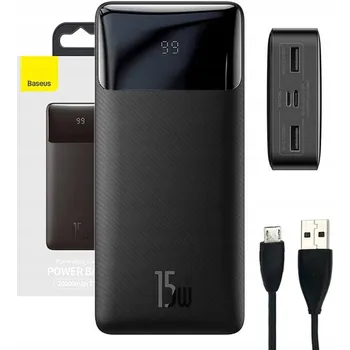 Powerbanka Powerbank Baseus 20000 mAh černý