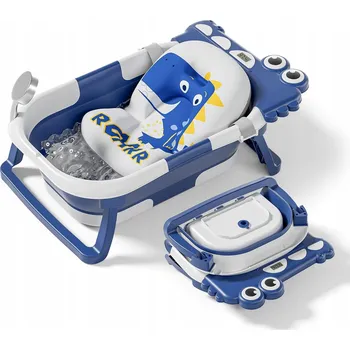 koupací vanička SUPERBE BEBE Skládací vanička s teploměrem a polštářkem