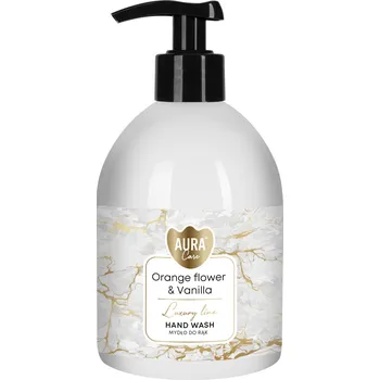 Mýdlo Tekuté mýdlo s dávkovačem BISPOL Aura 500ml KVĚT POMERANČE A VANILKA