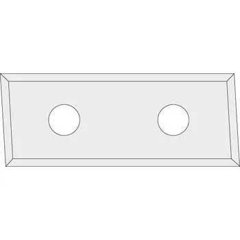 Příslušenství k frézce "IGM N017 Žiletka tvrdokovová Z4 zkosená 3° - 28,3x12x1,5 UNI"