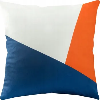 Povlak na dekorativní polštářek Dekorační povlak na polštář 43x43 cm, měkký VELVET, geometrické bloky, klasický design