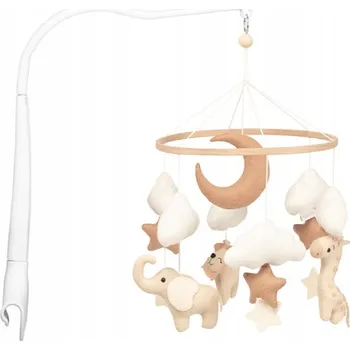 Kolotoč nad postýlku Kolotoč nad postýlku Neno béžový se zvukem a pohyblivými hračkami