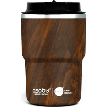 Termohrnek Termohrnek Asobu The Mini Pick Up Wood 355 ml S KERAMICKÝM POVRCHEM