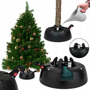 Stojánek na vánoční stromek Stojan pod vánoční stromek Stabilní základna pro živý stromek do 3 m 37 cm antracitová