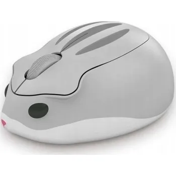 Myš Bezdrátová Myš ve tvaru křečka, optická myš pro děti, šedá