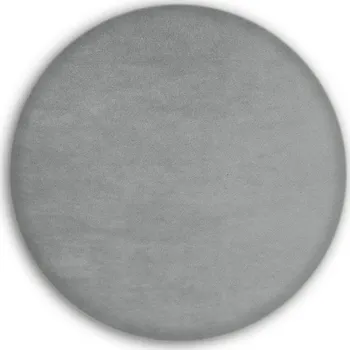 Předsíňová stěna Čalouněný nástěnný panel kolo - průměr 20 cm, výška 5 cm - šedá