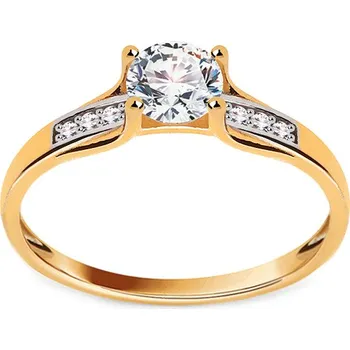 Prsten Zlatý zásnubní prsten s kamínky Frey IZ9422 + dárkové balení LUXUS zdarma