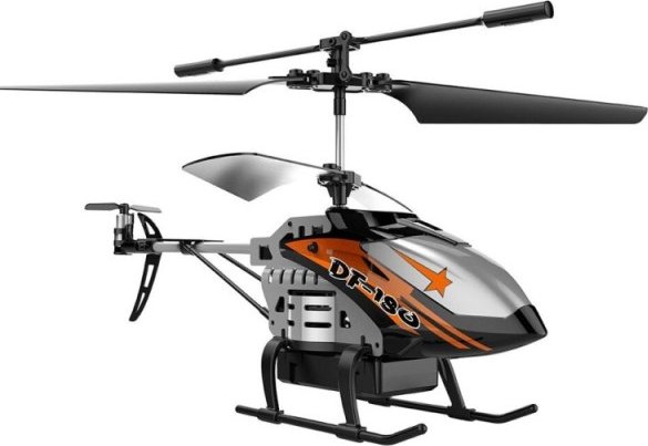 RC Vrtulník DF MODELS Helicopter DF-180 GYRO | 3-CH | RTF | BLACK-SILVER