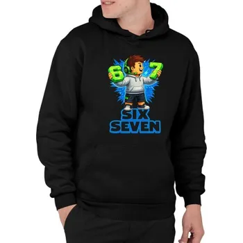 Žertovný předmět 67 Six Seven - pánská mikina s potiskem - inspirované Roblox- Tričkový.cz