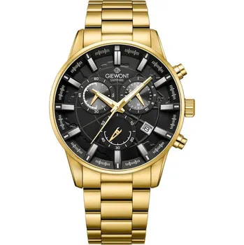 Sada pánského spodního prádla Pánské hodinky Giewont Chronograph Sapphire Gold Black GW4580-B4 NEUPLATŇUJE SE