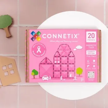 ostatní stavebnice Connetix Magnetická stavebnice - Charity Pack Pink, 20 ks