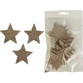 Vánoční dekorace Hvězdy dekorační, 12ks D1308/CH