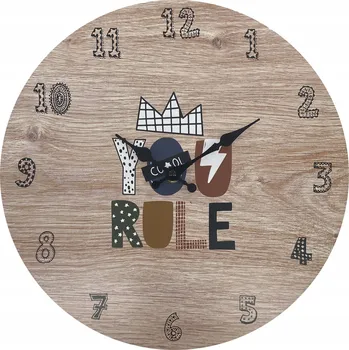 Hodiny Dětské nástěnné hodiny 33cm, you rule