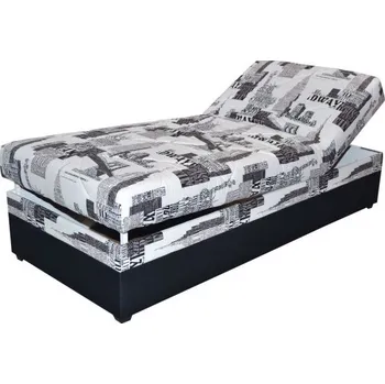 Nábytek Blanář Válenda Elena 90x200 cm Potah: Šedobílá se vzorem