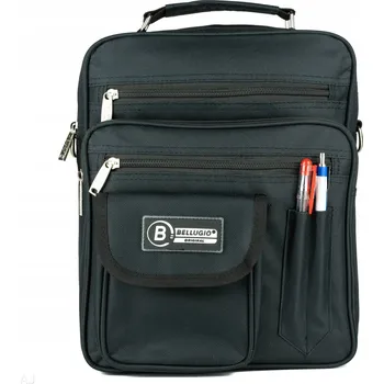 Bellugio taška na dokumenty, nylonová, bez vzoru