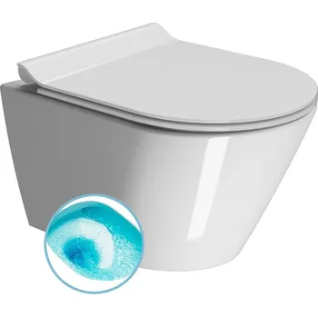 Klozet Gsi KUBE X závěsná WC mísa, Swirlflush, 36x50cm, bílá ExtraGlaze