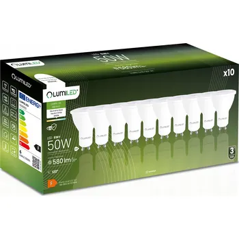 Žárovka 10x LED žárovka GU10 Reflektor 6W = 50W 580lm 4000K Neutrální bílá 120° LUMILED