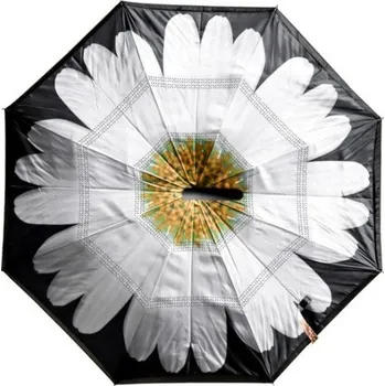 Obrácený deštník Gerbera bílá