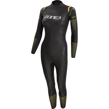 Neoprenový oblek Půjčení - Dámský neopren Zone3 Thermal Aspect Breaststroke Wetsuit Women Black/Orange/Yellow M