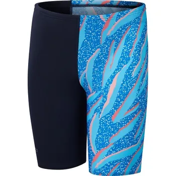 Chlapecké plavky Speedo Boys Allover Digital Jammer Boys True Navy/Punch Blue/Picton Blue/Siren Red 140cm