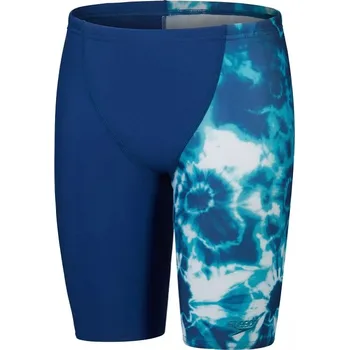 Chlapecké plavky Chlapecké plavky Speedo Digital Allover V-Cut Jammer Boy Ammonite Blue/Blue Tack/Aquarium 116cm