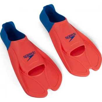 Potápěčské vybavení Plavecké ploutve Speedo Training Fin Fluro Tangerine/Pool Blue/Blue Flame 44/46